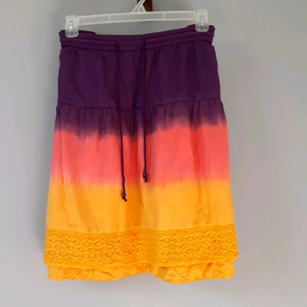 Lane Bryant dip dye cotton skirt